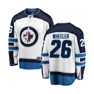 Winnipeg Jets #26 Blake Wheeler Fanatics Branded White Away Breakaway NHL Jersey