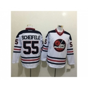 Winnipeg Jets #55 Scheifele Stitched White NHL Jersey