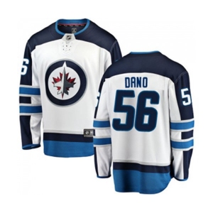 Winnipeg Jets #56 Marko Dano Fanatics Branded White Away Breakaway NHL Jersey