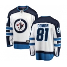 Winnipeg Jets #81 Kyle Connor Fanatics Branded White Away Breakaway NHL Jersey