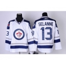 nhl Winnipeg Jets #13 Teemu Selanne White New Jersey