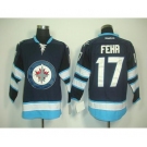 nhl jerseys winnipeg jets #17 fehr blue 2011 new