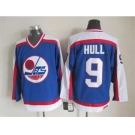 nhl jerseys winnipeg jets #9 hull blue[m&n][hull]