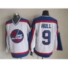 nhl jerseys winnipeg jets #9 hull white[m&n][hull]