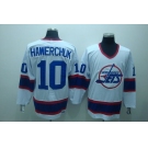 nhl jets #10 hawerchuk white ccm