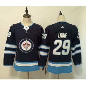 Jets #29 Patrik Laine Navy Women Adidas Jersey