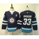 Jets #33 Dustin Byfuglien Navy Women Adidas Jersey