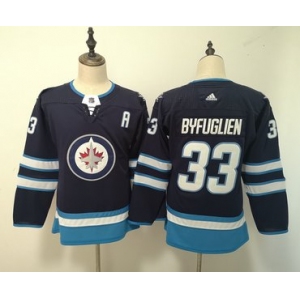 Jets #33 Dustin Byfuglien Navy Women Adidas Jersey