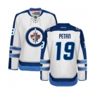 Women Reebok Winnipeg Jets #19 Nic Petan Authentic White Away NHL Jersey