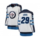 Women Winnipeg Jets #29 Patrik Laine Fanatics Branded White Away Breakaway NHL Jersey