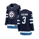 Women Winnipeg Jets #3 Tucker Poolman Fanatics Branded Navy Blue Home Breakaway NHL Jersey