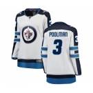Women Winnipeg Jets #3 Tucker Poolman Fanatics Branded White Away Breakaway NHL Jersey
