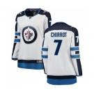Women Winnipeg Jets #7 Ben Chiarot Fanatics Branded White Away Breakaway NHL Jersey
