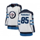 Women Winnipeg Jets #85 Mathieu Perreault Fanatics Branded White Away Breakaway NHL Jersey