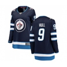 Women Winnipeg Jets #9 Bobby Hull Fanatics Branded Navy Blue Home Breakaway NHL Jersey