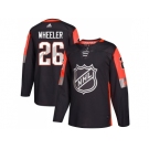 Youth Adidas Winnipeg Jets #26 Blake Wheeler Black 2018 All-Star Central Division Authentic Stitched NHL Jersey