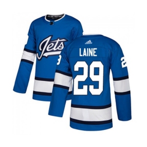 Youth Adidas Winnipeg Jets #29 Patrik Laine Authentic Blue Alternate NHL Jersey
