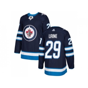 Youth Adidas Winnipeg Jets #29 Patrik Laine Navy Blue Home Authentic Stitched NHL Jersey