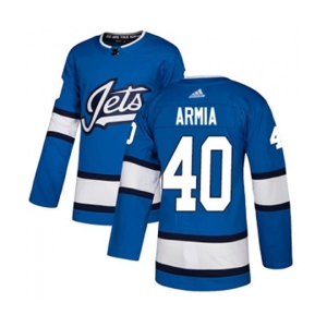 Youth Adidas Winnipeg Jets #40 Joel Armia Authentic Blue Alternate NHL Jersey