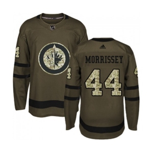 Youth Adidas Winnipeg Jets #44 Josh Morrissey Authentic Green Salute to Service NHL Jersey