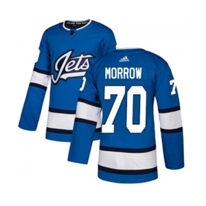 Youth Adidas Winnipeg Jets #70 Joe Morrow Authentic Blue Alternate NHL Jersey