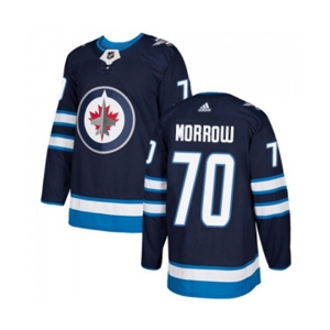Youth Adidas Winnipeg Jets #70 Joe Morrow Authentic Navy Blue Home NHL Jersey