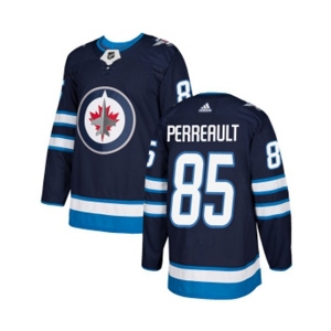 Youth Adidas Winnipeg Jets #85 Mathieu Perreault Authentic Navy Blue Home NHL Jersey