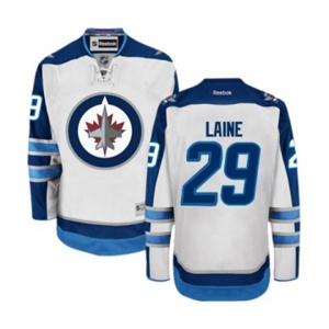 Youth Reebok Winnipeg Jets #29 Patrik Laine Authentic White Away NHL Jersey