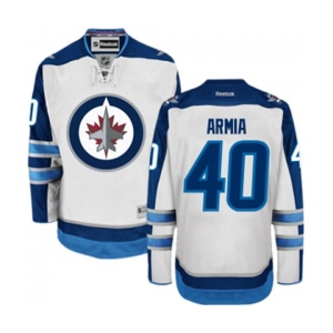 Youth Reebok Winnipeg Jets #40 Joel Armia Authentic White Away NHL Jersey