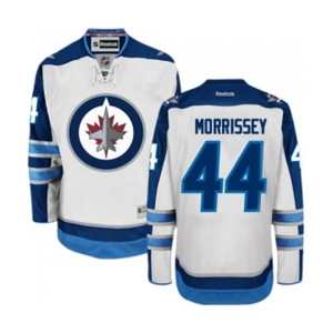 Youth Reebok Winnipeg Jets #44 Josh Morrissey Authentic White Away NHL Jersey
