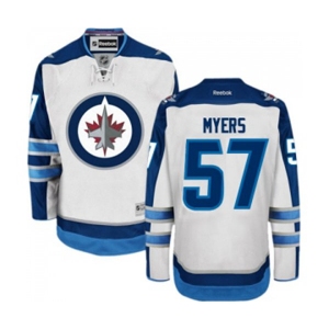 Youth Reebok Winnipeg Jets #57 Tyler Myers Authentic White Away NHL Jersey