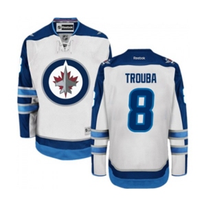 Youth Reebok Winnipeg Jets #8 Jacob Trouba Authentic White Away NHL Jersey