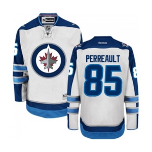 Youth Reebok Winnipeg Jets #85 Mathieu Perreault Authentic White Away NHL Jersey