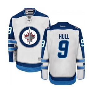 Youth Reebok Winnipeg Jets #9 Bobby Hull Authentic White Away NHL Jersey
