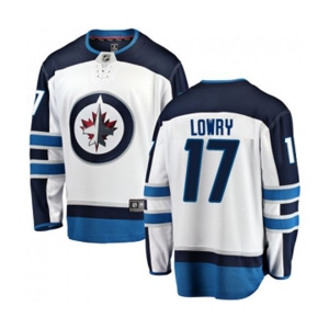 Youth Winnipeg Jets #17 Adam Lowry Fanatics Branded White Away Breakaway NHL Jersey