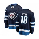 Youth Winnipeg Jets #18 Bryan Little Fanatics Branded Navy Blue Home Breakaway NHL Jersey