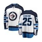 Youth Winnipeg Jets #25 Paul Stastny Fanatics Branded White Away Breakaway NHL Jersey