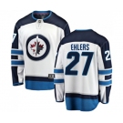 Youth Winnipeg Jets #27 Nikolaj Ehlers Fanatics Branded White Away Breakaway NHL Jersey