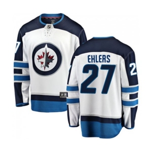Youth Winnipeg Jets #27 Nikolaj Ehlers Fanatics Branded White Away Breakaway NHL Jersey