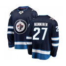 Youth Winnipeg Jets #27 Teppo Numminen Fanatics Branded Navy Blue Home Breakaway NHL Jersey