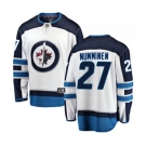 Youth Winnipeg Jets #27 Teppo Numminen Fanatics Branded White Away Breakaway NHL Jersey