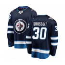 Youth Winnipeg Jets #30 Laurent Brossoit Fanatics Branded Navy Blue Home Breakaway NHL Jersey