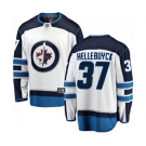 Youth Winnipeg Jets #37 Connor Hellebuyck Fanatics Branded White Away Breakaway NHL Jersey