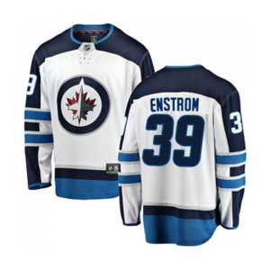 Youth Winnipeg Jets #39 Tobias Enstrom Fanatics Branded White Away Breakaway NHL Jersey