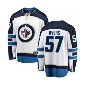 Youth Winnipeg Jets #57 Tyler Myers Fanatics Branded White Away Breakaway NHL Jersey