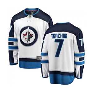 Youth Winnipeg Jets #7 Keith Tkachuk Fanatics Branded White Away Breakaway NHL Jersey
