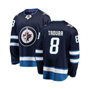 Youth Winnipeg Jets #8 Jacob Trouba Fanatics Branded Navy Blue Home Breakaway NHL Jersey