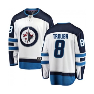 Youth Winnipeg Jets #8 Jacob Trouba Fanatics Branded White Away Breakaway NHL Jersey