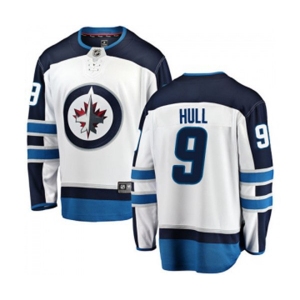 Youth Winnipeg Jets #9 Bobby Hull Fanatics Branded White Away Breakaway NHL Jersey