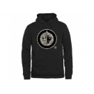 Men's Winnipeg Jets Black Rink Warrior Pullover Hoodie